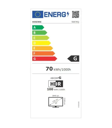 Hisense 50E7KQ 50 4K UHD QLED TV - Qualité d'image époustouflante