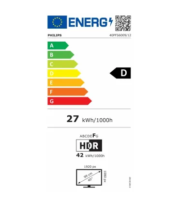 Philips 40PFS6009 40 Téléviseur LED Full HD - Smart TV avec TITAN OS