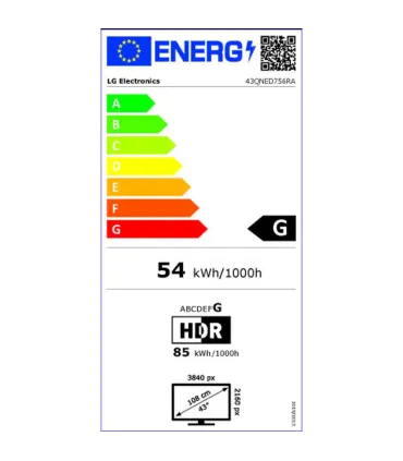 LG 43QNED756RA 43 4K UHD QNED Smart TV - Qualité d'image imbattable !