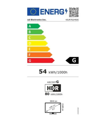 LG 43UR762H 43 Téléviseur d'hospitalité - Détails vifs et gestion facile
