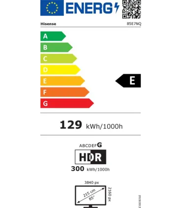 Hisense 85E7NQ : expérience exceptionnelle de télévision QLED