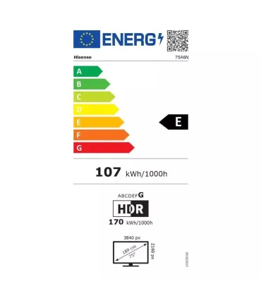 Hisense 75A6N 75 TV LED 4K UHD - Expérience de visionnage exceptionnelle