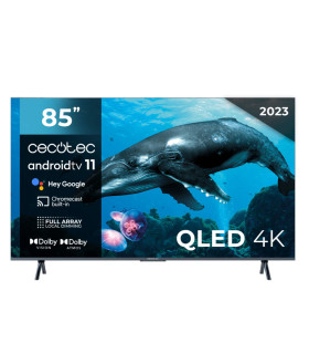Cecotec V3+ VQU30085+ 85 TV QLED Intelligent - Image Éblouissante, Fonctionnalités Avancées