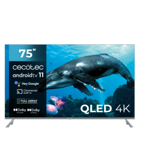 75 Téléviseur Cecotec V2 Série VQU20075 4K UHD QLED - Expérience de Visionnage Ultime