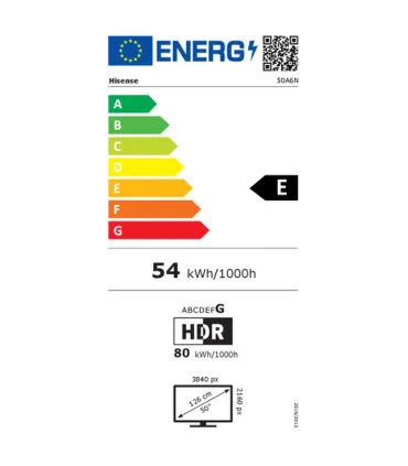 Hisense 50A6N 50 TV LED 4K UHD - Smart TV avec HDR