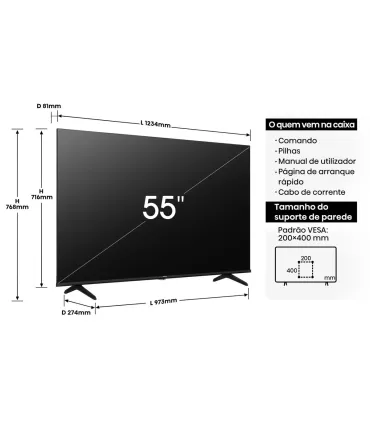 Hisense 55E7NQ Pro 55 TV QLED - Jeu amélioré et couleurs