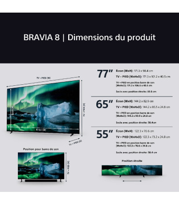 Sony Bravia TV OLED 8K - Expérience immersive 4K UHD
