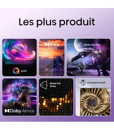 Hisense 50E7KQ 50 4K UHD QLED TV - Qualité d'image époustouflante