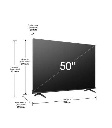 Hisense 50A6K 50 4K UHD LED Smart TV - Excellence Abordable