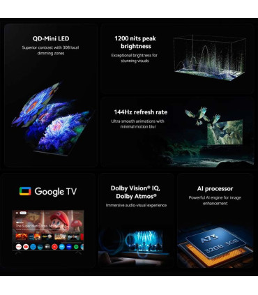 Xiaomi S ELA5666EU 55 TV QLED modèle 2025 | Qualité d'image époustouflante !