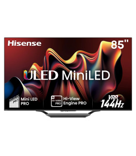 Hisense 85U7NQ Mini LED TV - Éblouissante image UHD de 85