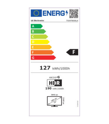 LG 75UR78006LK Smart TV 4K 75 LED HDR