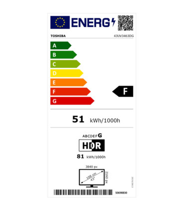 Toshiba 43 TV LED 4K UHD - Qualité d'image exceptionnelle