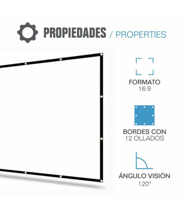 Découvrez l'écran de projection Iggual ECO COST 100" pour une expérience visuelle optimale