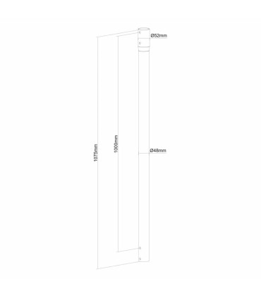 Barres d'extension TV Neomounts NS-EP100BLACK – 100 kg