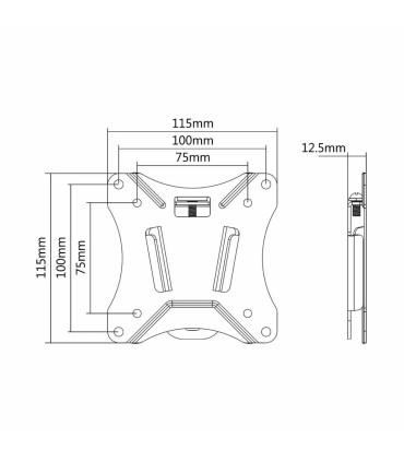 Support TV Neomounts NM-W25BLACK – 10-30'' (jusqu’à 25 kg)