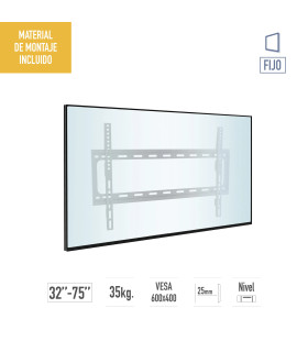 Support TV TM Electron TMSLC109L 32-75″ – Jusqu’à 35 kg