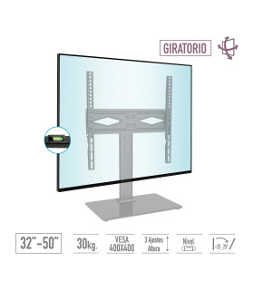 Support TV universel 32–50'' TM Electron – Robuste 30 kg