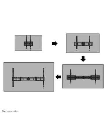 Support TV robuste Neomounts WL35S-950BL19 (55-110'' – 160 kg)