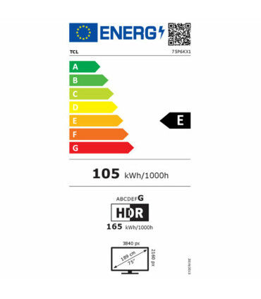 Découvrez la magie 4K avec le TCL 75P6K UHD LED de 75 pouces