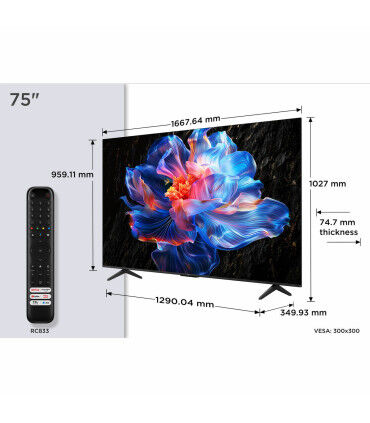 Découvrez la magie 4K avec le TCL 75P6K UHD LED de 75 pouces