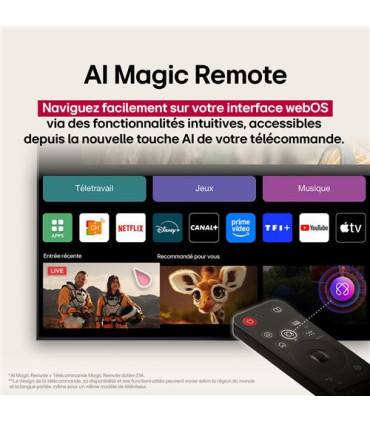 Découvrez la clarté 4K avec le LG 55NANO81A6A NanoCell de 55 pouces