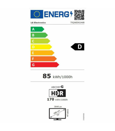 Découvrez le LG 75QNED82A6B 75" 4K UHD QNED pour une expérience visuelle ultime