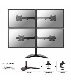Support de table Neomounts NM-D335D4BLACK - Optimisez votre espace de travail