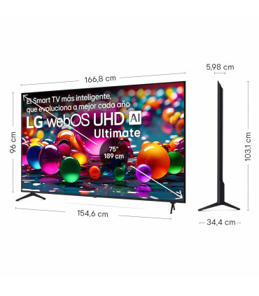 Découvrez le LG 75UA75006LA.AEUQ : Un écran LED 4K UHD de 75 pouces pour une expérience ultime