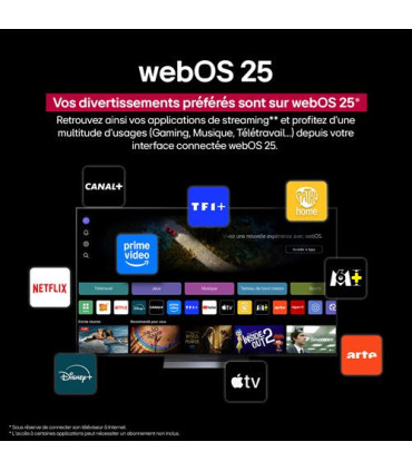 Découvrez le LG 77G54LW 77" OLED 4K UHD, votre nouveau standard pour l'excellence visuelle