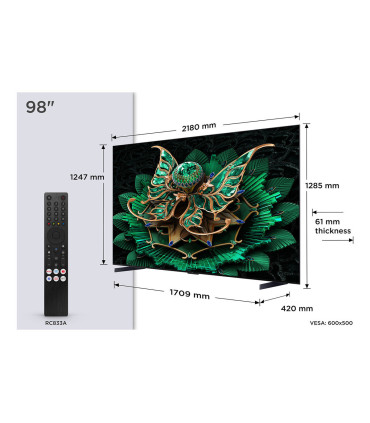 Découvrez le TCL 98C7K 98" 4K UHD QD Mini LED pour une expérience visuelle ultime
