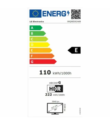 Découvrez le LG 86QNED82A6B.AEU 86" 4K UHD QNED: Votre cinéma à domicile