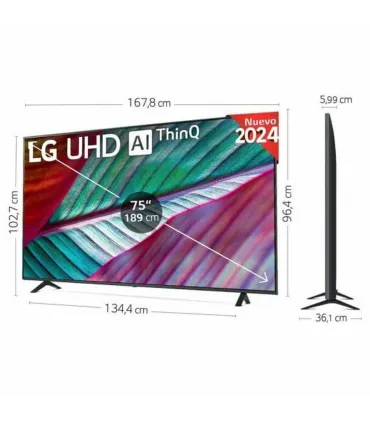 Découvrez la magie du 4K avec LG 75UR75006LK 75" UHD LED