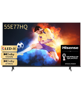 Découvrez l'expérience 4K ultime avec la TV Hisense 55E77Q QLED de 55 pouces