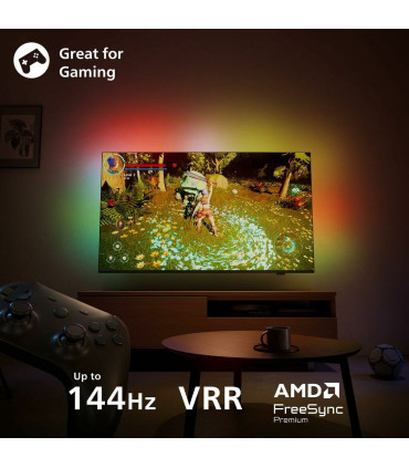 Découvrez Philips Ambilight 43PUS9010/12 - 4K UHD QLED pour une expérience TV ultime