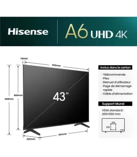 Hisense 43A6N 43" 4K UHD LED