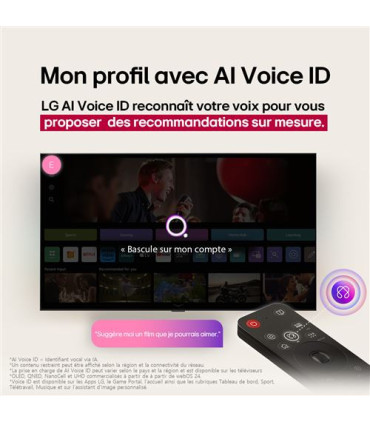 LG 50QNED87A6D.AEU 50" : une expérience 4K UHD QNED inégalée