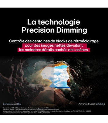 LG 50QNED87A6D.AEU 50" : une expérience 4K UHD QNED inégalée