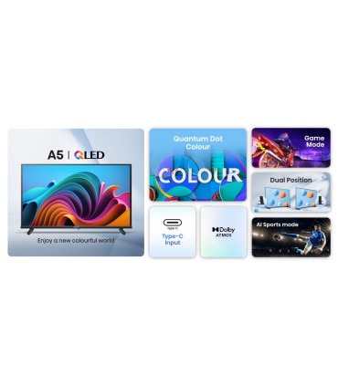 Hisense 32A5NQ 32" Full HD QLED: Clarté et couleur pour une expérience visuelle ultime