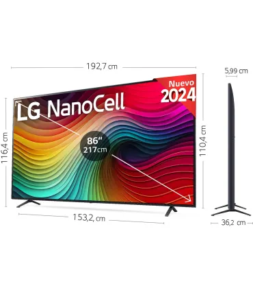 Découvrez l'immersion totale avec LG 86NANO81T6A.AEU 86" 4K UHD NanoCell