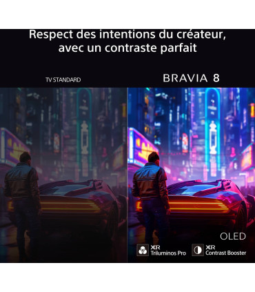 Découvrez la perfection visuelle avec le Sony Bravia 8 K77XR80 4K UHD OLED 77"
