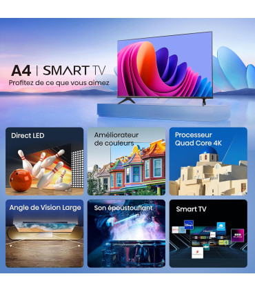 Découvrez l'éclat de Hisense 40A4N 40" Full HD LED pour une expérience visuelle ultime