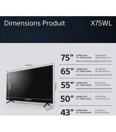 Découvrez la clarté 4K avec le Sony Bravia KD-75X75WL 75" UHD LED