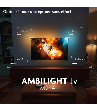 Découvrez l'expérience cinéma avec Philips 55OLED910/12 Ambilight en 4K UHD OLED