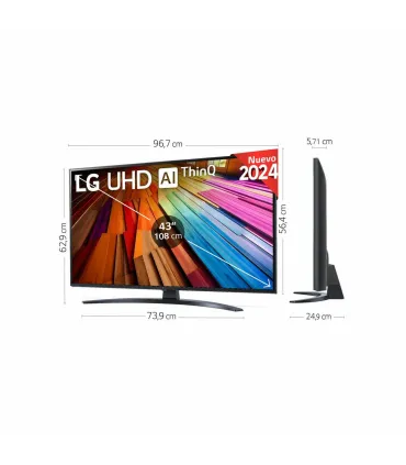 Découvrez le LG 75UT81006LA.AEU 75" 4K UHD LED : l'immersion TV à son apogée
