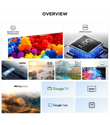 TCL 43P6K: Votre immersion en 4K UHD sur un écran LED de 43 pouces