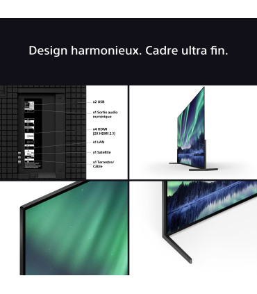Découvrez la 4K UHD avec le Sony Bravia 8 II K55XR8M25BP QD-OLED de 55"