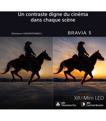 Découvrez le Sony Bravia 5 K85XR55BP 85" 4K UHD MiniLED pour une expérience TV ultime
