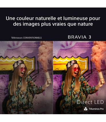 Découvrez la magie visuelle avec Sony 3 Bravia K55S35B 4K UHD LED 55"
