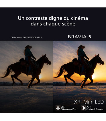 Sony Bravia 5 K55XR55B 55" 4K UHD MiniLED: Votre divertissement en ultra haute définition